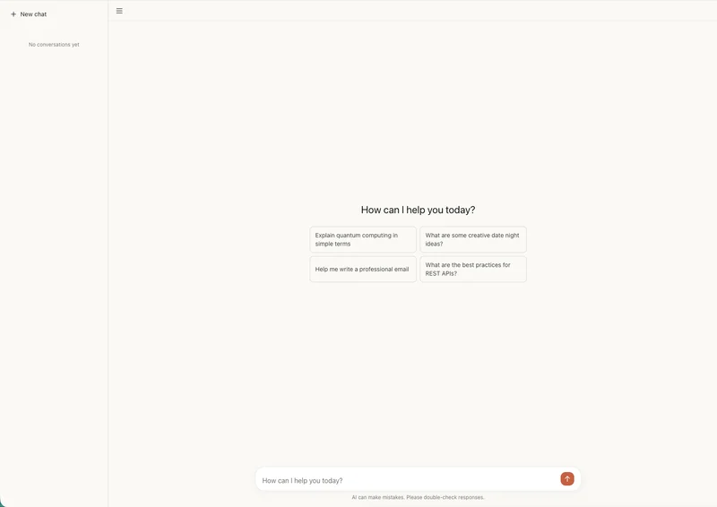 Laravel AI SDK streaming chat interface built with Livewire