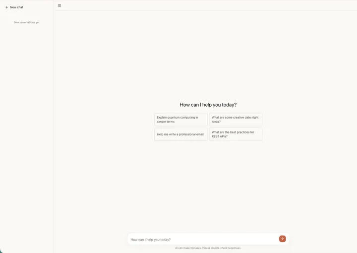 Laravel AI SDK streaming chat interface built with Livewire